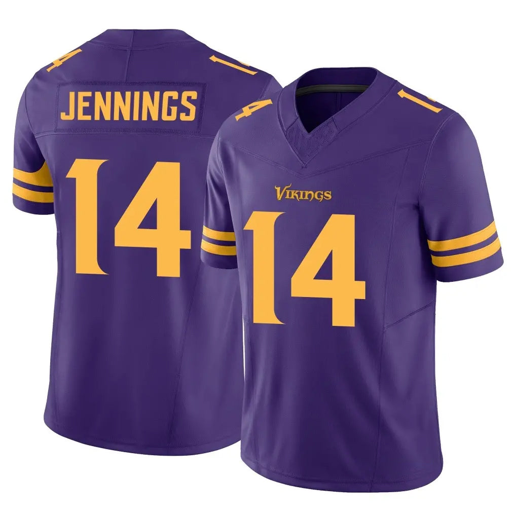 M.Vikings #14 Jauan Jennings Player Purple Limited Alternate Vapor F.U.S.E. Home Game STECN Stitched Jerseys