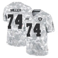 LV.Raiders #74 Kolton Miller Player Arctic Camo Salute To Service Limited Game STECN Stitched Jerseys