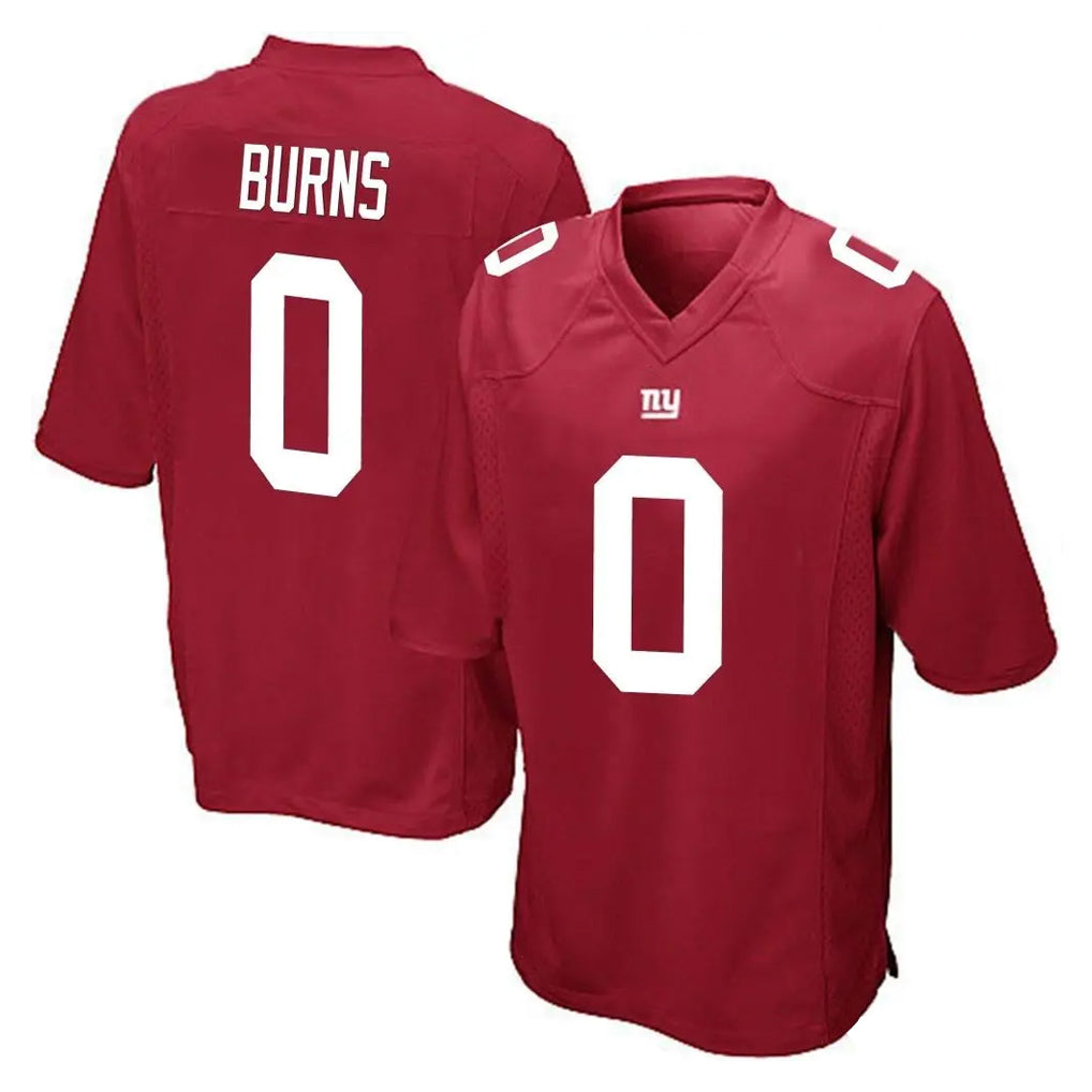 NY.Giants #0 Brian Burns Player Red Home Game STECN Stitched Jerseys