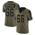 NY.Jets #66 Joe Tippmann Player Olive Salute To Service Limited Game STECN Stitched Jerseys