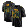 GB.Packers #50 Zach Tom Player Black Fashion Home Game STECN Stitched Jerseys