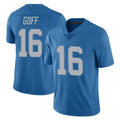 D.Lions #16 Jared Goff Player Blue Limited Throwback Vapor Untouchable STECN Stitched Jerseys