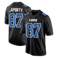 D.Lions #87 Sam LaPorta Player Black Fashion Home Game STECN Stitched Jerseys