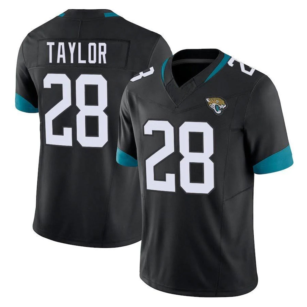 J.Jaguars #28 Fred Taylor Player Black Vapor F.U.S.E. Limited Home Game STECN Stitched Jerseys