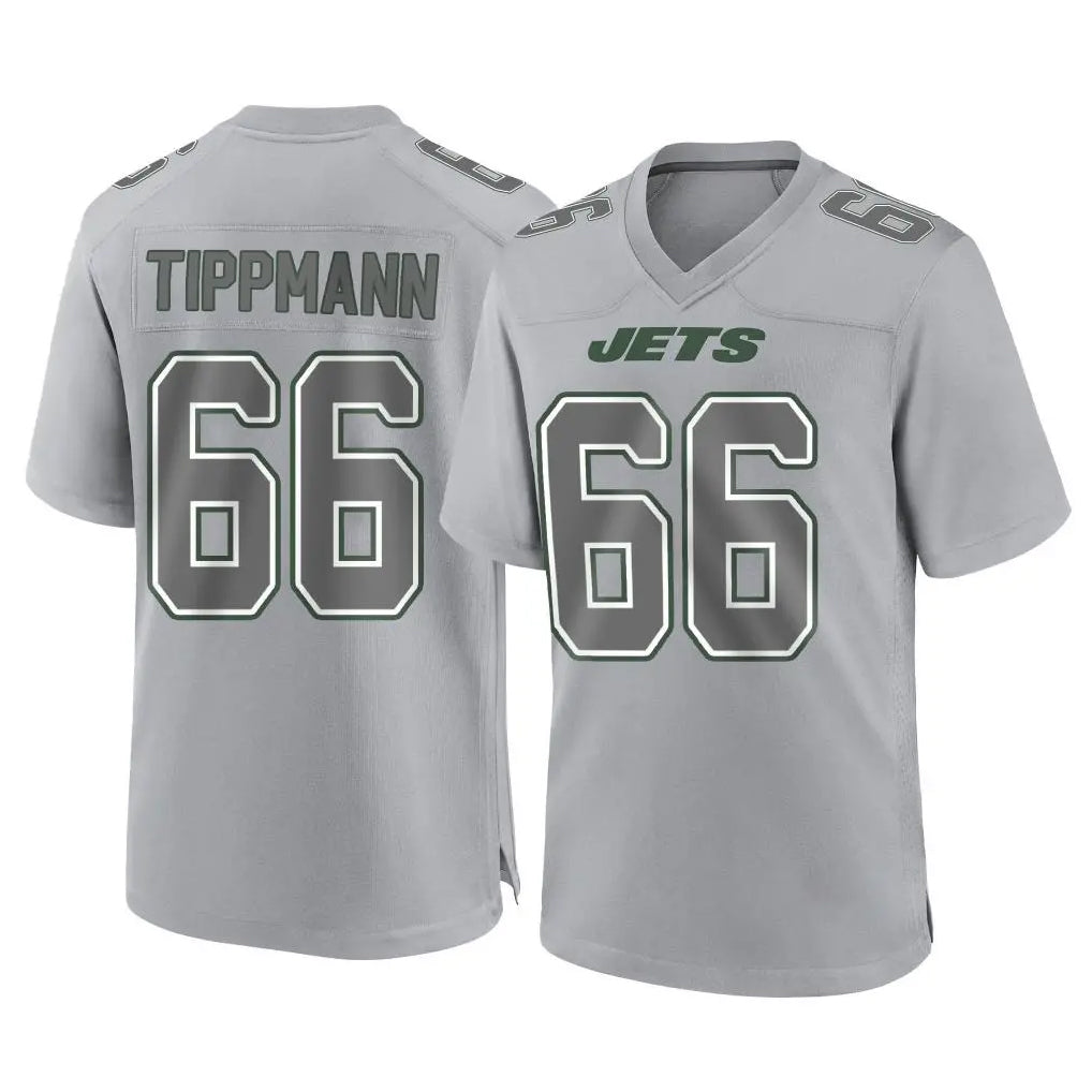 NY.Jets #66 Joe Tippmann Player Gray Limited Atmosphere Fashion Home Game STECN Stitched Jerseys