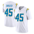 LA.Chargers #45 Tuli Tuipulotu Player White Limited Vapor Untouchable Home Game STECN Stitched Jerseys
