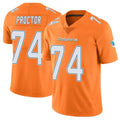 M.Dolphins #74 Kadyn Proctor Player Orange Limited Home Game STECN Stitched Jerseys