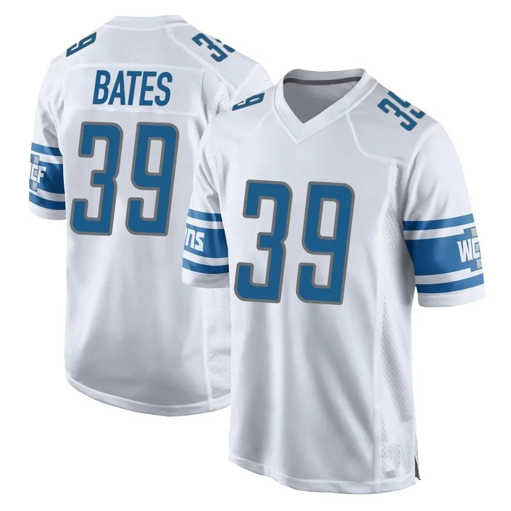 D.Lions #39 Jake Bates Player White Home Game STECN Stitched Jerseys