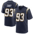 LA.Chargers #93 Teair Tart Player Navy Alternate Home Game STECN Stitched Jerseys