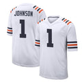 C.Bears #1 Jaylon Johnson Player White Classic Home Game STECN Stitched Jerseys