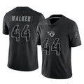J.Jaguars #44 Travon Walker Player Black Reflective Limited Game STECN Stitched Jerseys