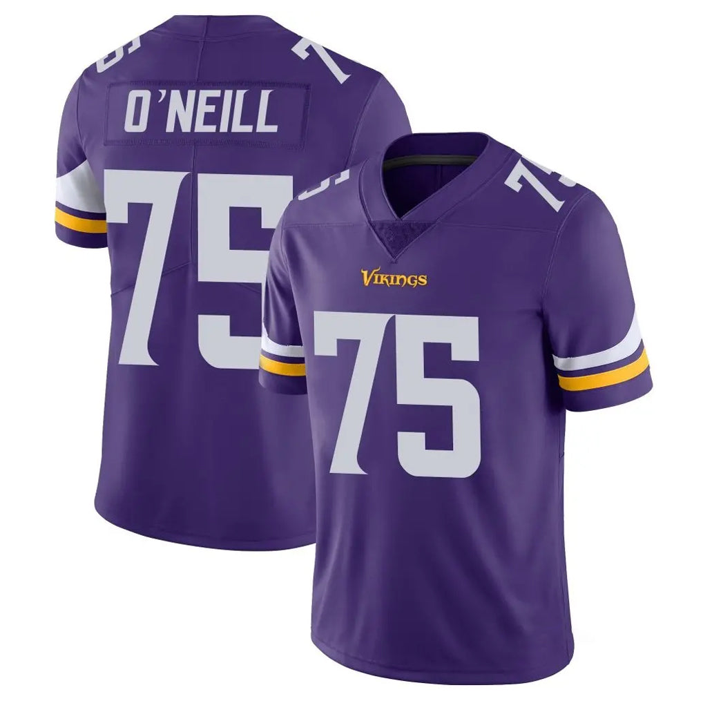 M.Vikings #75 Brian O'Neill Player Purple Limited Vapor Untouchable Home Game STECN Stitched Jerseys