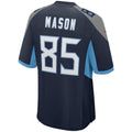 STECN T.Titans #85 Derrick Mason Navy Game Retired Player Jersey