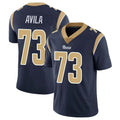 LA.Rams #73 Steve Avila Player Navy Limited Vapor Untouchable Home Game STECN Stitched Jerseys