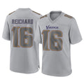 M.Vikings #16 Will Reichard Player Gray Atmosphere Fashion Home Game STECN Stitched Jerseys