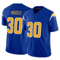 LA.Chargers #30 Alec Ingold Player Royal Limited Vapor F.U.S.E. Home Game STECN Stitched Jerseys