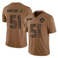 H.Texans #51 Will Anderson Jr. Player Brown Salute To Service Limited STECN Stitched Jerseys