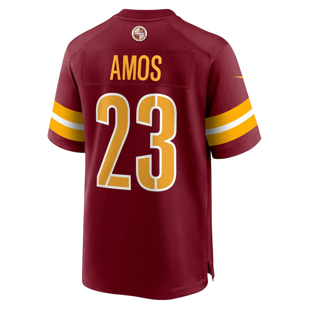 STECN W.Commanders #23 Trey Amos Burgundy Team Game Jersey