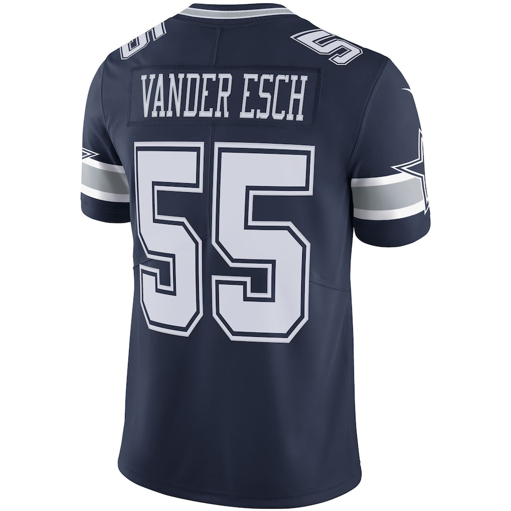 STECN D.Cowboys #55 Leighton Vander Esch Navy Vapor Limited Player Jersey