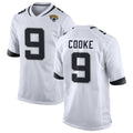 J.Jaguars #9 Logan Cooke Player White Home Game STECN Stitched Jerseys