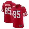 STECN SF.49ers #85 George Kittle Player Scarlet Player Game Stitched Jerseys