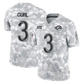 LA.Rams #3 Kam Curl Player Arctic Camo Salute To Service Limited Game STECN Stitched Jerseys