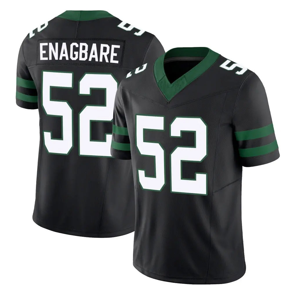 NY.Jets #52 Kingsley Enagbare Player Black Limited Legacy Vapor F.U.S.E. Home Game STECN Stitched Jerseys