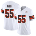 C.Browns #55 Spencer Fano Player White Limited Vapor F.U.S.E. Alternate Game STECN Stitched Jerseys