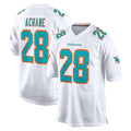 M.Dolphins #28 De'Von Achane Player White Limited Home Game STECN Stitched Jerseys