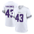 M.Vikings #43 Andrew Van Ginkel Player White Alternate Home Game STECN Stitched Jerseys