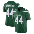 NY.Jets #44 Jamien Sherwood Player Green Limited Vapor Home Game STECN Stitched Jerseys
