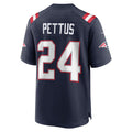 STECN NE.Patriots #24 Dell Pettus Navy Game Retired Player Jersey