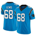 C.Panthers #68 Damien Lewis Player Blue Vapor F.U.S.E. Limited Home Game STECN Stitched Jerseys