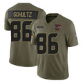 H.Texans #86 Dalton Schultz Player Olive 2025 Salute To Service Limited Game STECN Stitched Jerseys