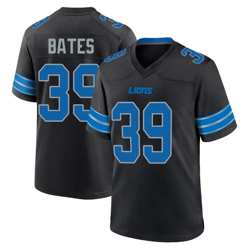 D.Lions #39 Jake Bates Player Black Alternate Home Game STECN Stitched Jerseys