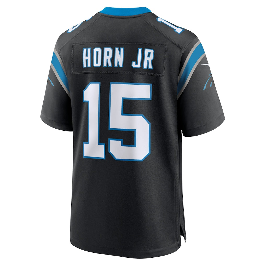 STECN C.Panthers #15 Jimmy Horn Jr Black Team Game Jersey
