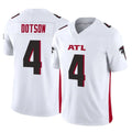 A.Falcons #4 Jahan Dotson Player White Vapor F.U.S.E. Limited STECN Stitched Jerseys