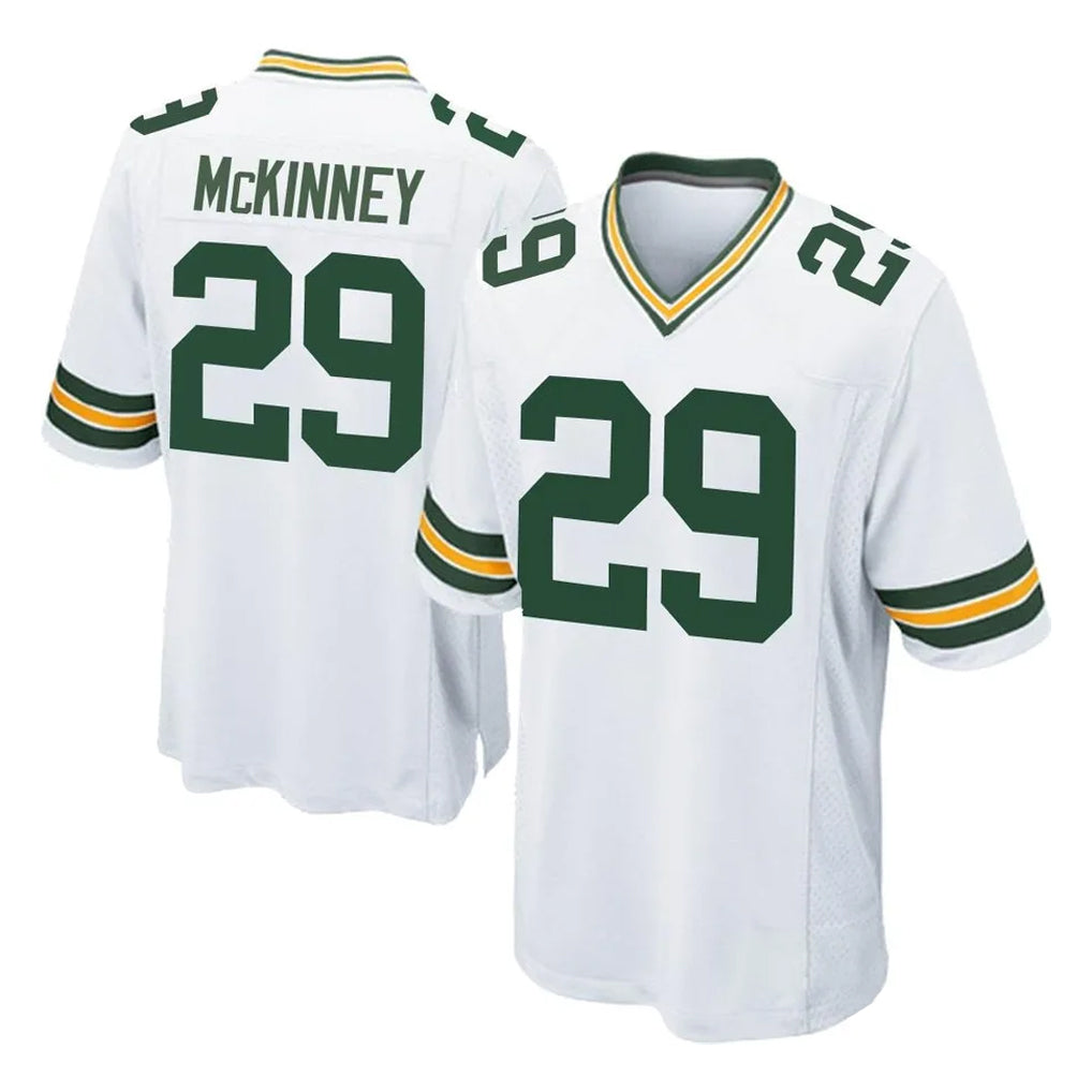 GB.Packers #29 Xavier McKinney Player White Home Game STECN Stitched Jerseys