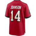 STECN TB.Buccaneers #14 Brad Johnson Red Game Retired Player Jersey