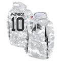 D.Lions #10 Isiah Pacheco Player Arctic Camo Salute to Service Hoodies Limited Game STECN Stitched Jerseys