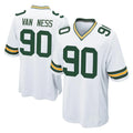 GB.Packers #90 Lukas Van Ness Player White Home Game STECN Stitched Jerseys