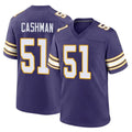 M.Vikings #51 Blake Cashman Player Purple Classic Home Game STECN Stitched Jerseys