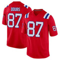 NE.Patriots #87 Romeo Doubs Player Red Home Game STECN Stitched Jerseys