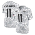 J.Jaguars #11 Parker Washington Player Arctic Camo Salute To Service Limited Game STECN Stitched Jerseys