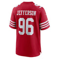 STECN SF.49ers #96 Jordan Jefferson Scarlet Team Game Jersey