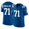 IN.Colts #71 Matt Goncalves Player Royal Limited Vapor F.U.S.E. Home Game STECN Stitched Jerseys