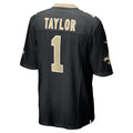 STECN NO.Saints #1 Alontae Taylor Black Team Game Jersey