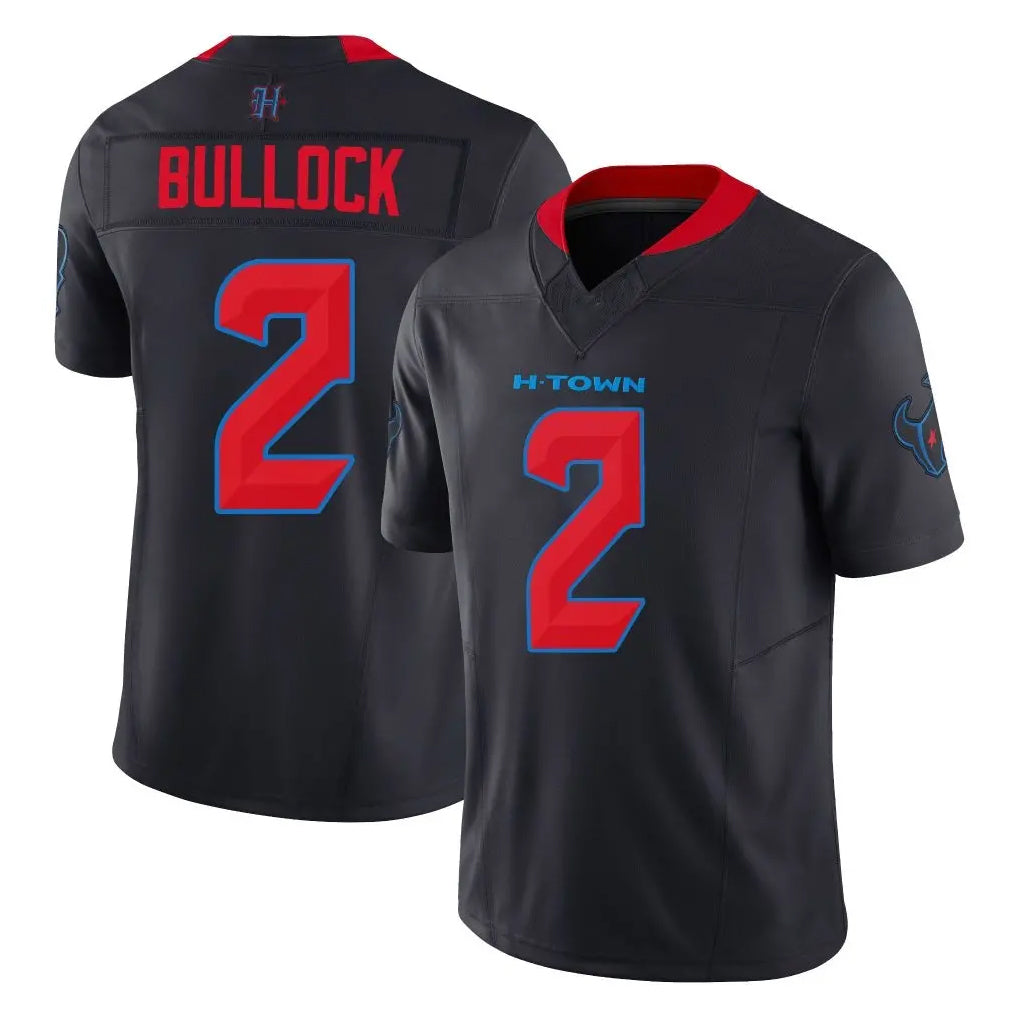 H.Texans #2 Calen Bullock Player Navy Limited 2nd Alternate Vapor F.U.S.E. Home Game STECN Stitched Jerseys