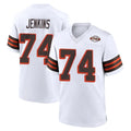 C.Browns #74 Elgton Jenkins Player White Alternate Home Game STECN Stitched Jerseys