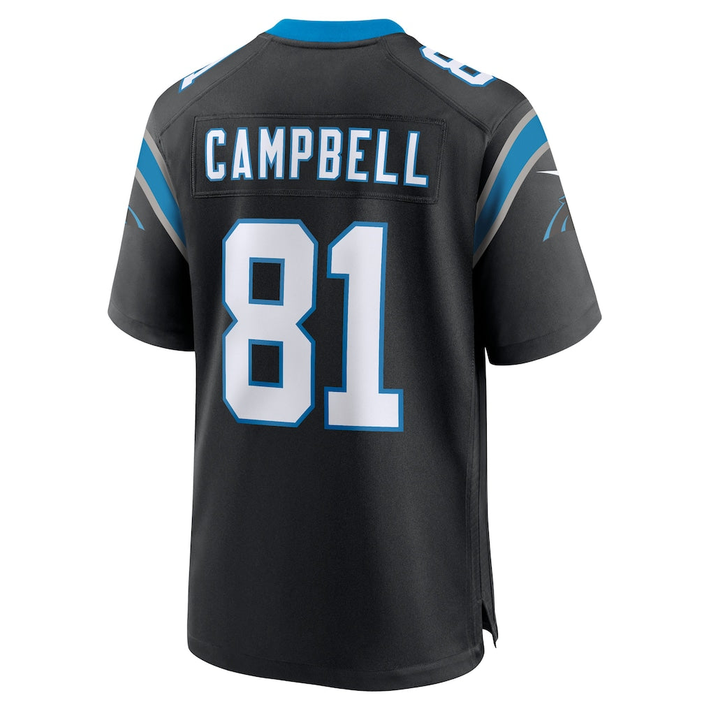 STECN C.Panthers #81 Dalevon Campbell Black Team Game Jersey